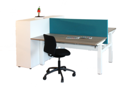 Joob zit sta duo bench met akoestische tussenwand
