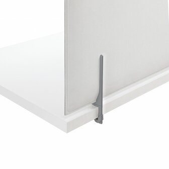 Caimi  - Minimal Akoestisch bureaupaneel 44 cm hoog, inclusief 2 bladklemmen