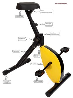 Deskbike - bureaufiets-oranje 