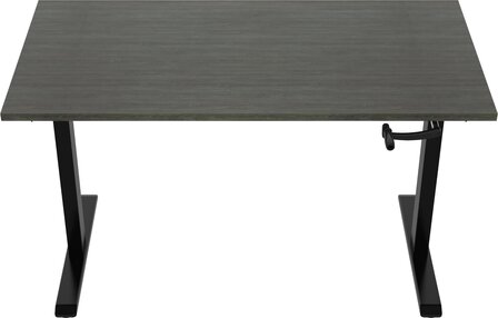 * Euroseats zit sta bureau 160 x 80, zwart frame, wit blad