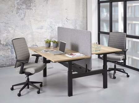 Orange Office duo zit sta bureau