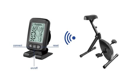 Deskbike bluetooth display