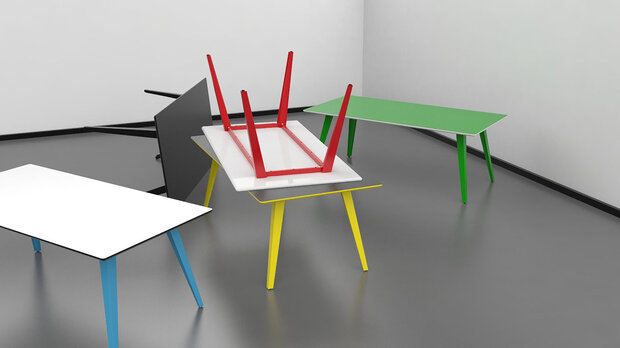 Cube Spider hoge vergader- werktafel