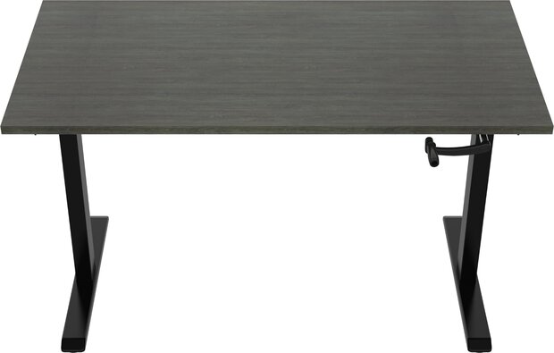* Euroseats zit sta bureau 160 x 80, zwart frame, wit blad