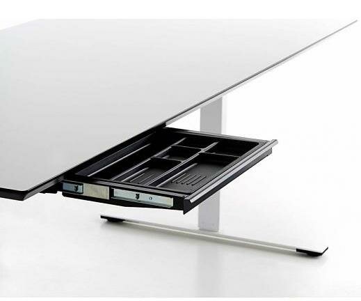 Electrisch zit sta bureau hoekbureau met Linak DL6 IC technologie, wingblad