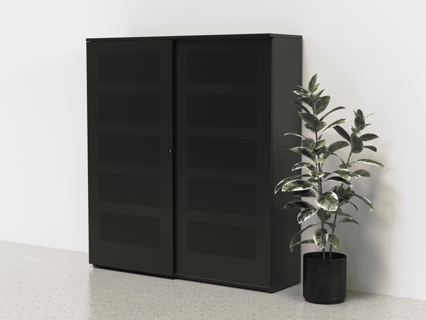 Akoestische schuifdeurkast 194 cm hoog