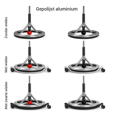 Onderstel - gepolijst aluminium