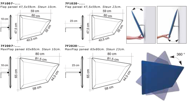 Caimi plafond paneel Flap snowsound