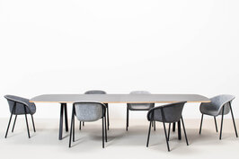 De Vorm Big hoge rechthoekige vergadertafel 