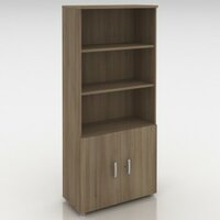 Hoge half open boekenkast - draaideurkast