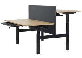Akoestische tussenwand - t.b.v. Cube Bench zit sta bureaus 