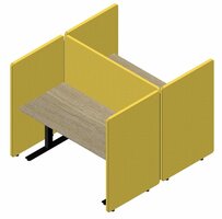 Götessons Booth A30 - Akoestische bureauwanden - t.b.v. 2 bureaus