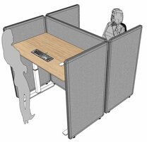 Götessons Booth A30 - Akoestische bureauwanden - t.b.v. 4 bureaus